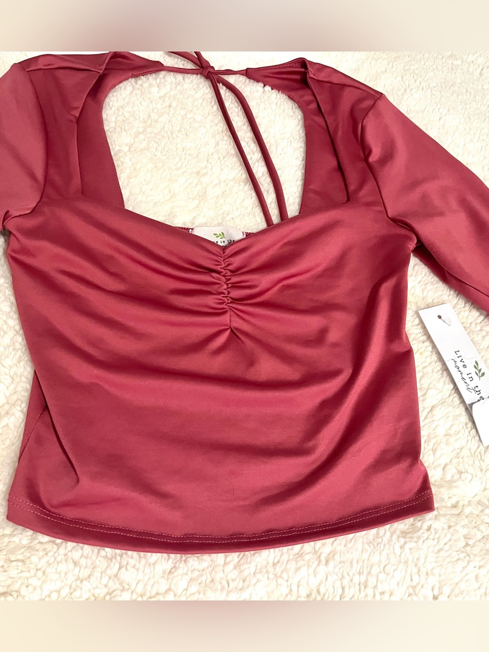 Long Sleeve Rose Top
